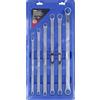 KS Tools 518.0800 ChromePlus Serie di Chiavi Poligonali a Due Bocche, Extra Lunghe, 6 Pezzi, 10X11-22X24 mm
