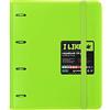 Grafoplás 88100521 Cartella con Ricambio Fogli 6 Divisori, Busta Trasparente, A4, Colore Verde, Cartella Like