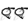 Dioweny BaoFeng - Auricolare a 2 pin con microfono PTT per radio a 2 vie Kenwood Puxing Baofeng UV-5R UV-5RA 888S (confezione da 2)