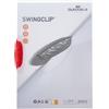 Durable 226035 Swingclip, Cartellina Portadocumenti con Clip Laterale Ellittica, Capacità 30 Fogli, Formato A4, Confezione da 25 Pezzi, Rosso Porpora