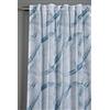Gardinia Tenda con Occhielli Nascosti e Nastro Integrato, Voile Dolly con Stampa, Traslucido e Trasparente, Azzurro, 140 x 245 cm