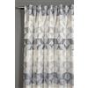 Gardinia Tenda con Occhielli Nascosti e Nastro Integrato, Diamante Jacquard, Traslucido e Opaco, Grigio, 140 x 245 cm
