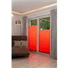 Khome K-Home Tenda Plissettata Klemmfix, da 105 x 130 cm, di Colore Rosso