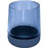 Kleine Wolke Belly Accessoires - Bicchiere Porta spazzolini in Vetro e Silicone, Colore: Mare