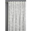 Gardinia Tenda con Occhielli Nascosti e Nastro Integrato, Fiore di Cottone, Traslucido e Trasparente, Bianco, 140 x 245 cm