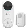 EZVIZ Videocampanello Smart EZVIZ DB2C WiFi Full HD 1080p a batteria con campanello interno e audio bidirezionale