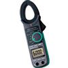 VEMER Kyoritsu KEW 2046R Pinza amperometrica digitale compatta per la misura TRMS di correnti AC/DC, tensioni AC/DC, resistenza, continuità, prova diodo, frequenza, capacità, temperatura, picco , grigio