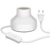 ledscom.de Lampada da tavolo TIX, interruttore, porcellana, bianco, 1x E27 max. 300W