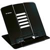 HERMA Supporto da lettura in metallo (19,8 x 22,2 x 3,3 cm piegato) 5 livelli regolabili, antiscivolo, leggio per scuola, cucina e ufficio, porta libri, nero