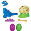 Play-Doh Dino Crew Growin' Tall Bronto, Dinosauro Giocattolo per Bambini dai 3 Anni in su con 2 Uova