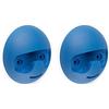 Emuca - Appendiabiti da parete, D 120 mm, Tecnoplastica, Plastica blu, 2 u.