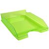 Exacompta - Cod.12397D - Confezione da 10 Vaschette portacorrispondenza Ecotray per formato A4+ - Impilabili - Capacità 500 fogli 80 gr - Dimensioni : 34,5 x 25,5 x 6,5 cm - Verde mela traslucido