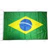Domina Pubblicità Bandiera Brasile 150x100 in Tessuto Nautico Antivento da 115g/m²,Bandiera Brasiliana 150x100,Bandiera del Brasile 150x100 con Cordino, Doppia Cucitura perimetrale e fettuccia di Rinforzo