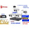 AMN SICUREZZA KIT VIDEOSORVEGLIANZA WIRELESS NVR 8 CANALI 6 TELECAMERE ARRAY HARD DISK 500GB