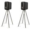 Q ACOUSTICS Q ACTIVE 200 + STAND Q FS75 SISTEMA AUDIO WIRELESS BLACK NUOVO