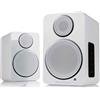 WHARFEDALE DS-2 COPPIA DIFFUSORI ATTIVI WIRELESS BT WHITE NUOVI GARANZIA ITALIA