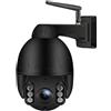 Camwon Telecamera Wi-Fi Motorizzata, Auto-tracking, Zoom 5x, 5.0 Megapixel, Audio, IP66
