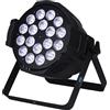 PAR LED CON SCOCCA IN ALLUMINIO 18X18W 6IN1 FULL COLOR RGBWAUV PROFESSIONALE