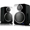 WHARFEDALE DS-2 COPPIA DIFFUSORI ATTIVI WIRELESS BT BLACK NUOVI GARANZIA ITALIA