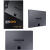 Samsung Memorie MZ-77Q2T0BW SSD 870 QVO, 2TB, 2.5",Colore Nero