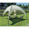 GAZEBO TETTOIA PERGOLA IGLOO 3,5X35,5X2,7H MT ECRù ACCIAIO GIARDINO COPERTURA