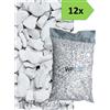 Wueffe Graniglia marmo Bianco Carrara 9/12 -12 sacchi da 25 kg - sassi pietre giardino
