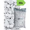 Wueffe Graniglia marmo Bianco Carrara 9/12 - 20 sacchi da 25 kg - sassi pietre giardino