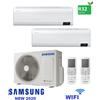 Samsung CONDIZIONATORE SAMSUNG WINDFREE AVANT DUAL SPLIT 12+18 BTU INVERTER AJ050 WIFI