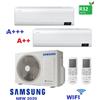 Samsung CONDIZIONATORE SAMSUNG WINDFREE AVANT DUAL SPLIT 7+9 BTU INVERTER R32 AJ040 WIFI