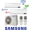Samsung CONDIZIONATORE SAMSUNG CEBU DUAL SPLIT 7+9 BTU INVERTER R32 AJ040T A+++/A++ WIFI