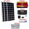 jarrett Kit Fotovoltaico 3 Kw Giornaliero Pwm Inverter 4000w Isola Solare Pannello 100 W
