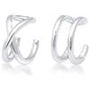 Elli Orecchini Donna Set Earcuff Tendenza in Argento Sterling 925