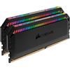 Corsair DOMINATOR PLATINUM RGB Kit di Memoria per Desktop a Elevate Prestazioni, DDR4 2 x 16 GB, 3200 MHz, Nero