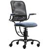 Sedie ergonomiche, prezzi economici - SpinaliS Ergonomic, metallo-nero, k510-blu-scuro