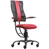 Sedia per pc SpinaliS Hacker, metallo-nero, r303-rosso