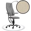 Sedia ufficio ergonomica SpinaliS Navigator, metallo-nero, r119-beige