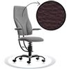 Sedia ufficio ergonomica SpinaliS Navigator, metallo-nero, r824-marrone