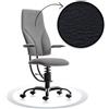 Sedia ufficio ergonomica SpinaliS Navigator, metallo-nero, r904-nero-black
