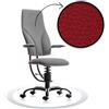 Sedia ufficio ergonomica SpinaliS Navigator, metallo-nero, r303-rosso-red