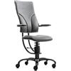Sedia posturale SpinaliS Apollo, metallo-nero, r711-grigio