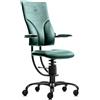 Sedia posturale SpinaliS Apollo, metallo-nero, r604-verde-dark