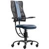 Sedia per pc SpinaliS Hacker, metallo-nero, r500-blu-scuro