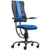 Sedia per pc SpinaliS Hacker, metallo-nero, r502-blu-savoia