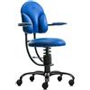 Sedie ortopediche per bambini SpinaliS Basic, Metallo nero, r502-blu-savoia