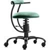 Sedia palla SpinaliS Smart, metallo-nero, r604-verde-dark