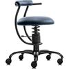 Sedia palla SpinaliS Smart, metallo-nero, r500-blu-scuro