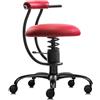 Sedia palla SpinaliS Smart, metallo-nero, r303-rosso