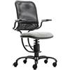 Sedie ergonomiche, prezzi economici - SpinaliS Ergonomic, metallo-nero, k736-grigio-rete-nera