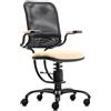 Sedie ergonomiche, prezzi economici - SpinaliS Ergonomic, metallo-nero, k119-beige