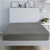 Fusion Brushed Bedding Biancheria da Letto Spazzolata, 28 cm, Cotone, Carbone, King